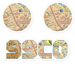 Rock Creek Airport (99CO) VFR Sectional Sticker Pack
