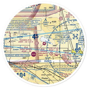 El Mirage Field Adelanto Airport (99CL) VFR Sectional Sticker (30 mile)