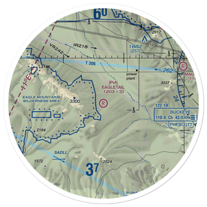 Eagletail Ranch Airport (99AZ) VFR Sectional Sticker (30 mile)
