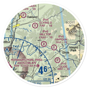 Hilltop Airport (98TE) VFR Sectional Sticker (20 mile)