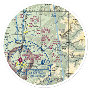 Hilltop Airport (98TE) VFR Sectional Sticker (30 mile)