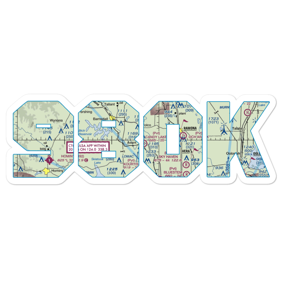 Candy Lake Estate Airport (98OK) VFR Sectional Sticker 