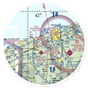 Paine's Airport (98OH) VFR Sectional Sticker (30 mile)