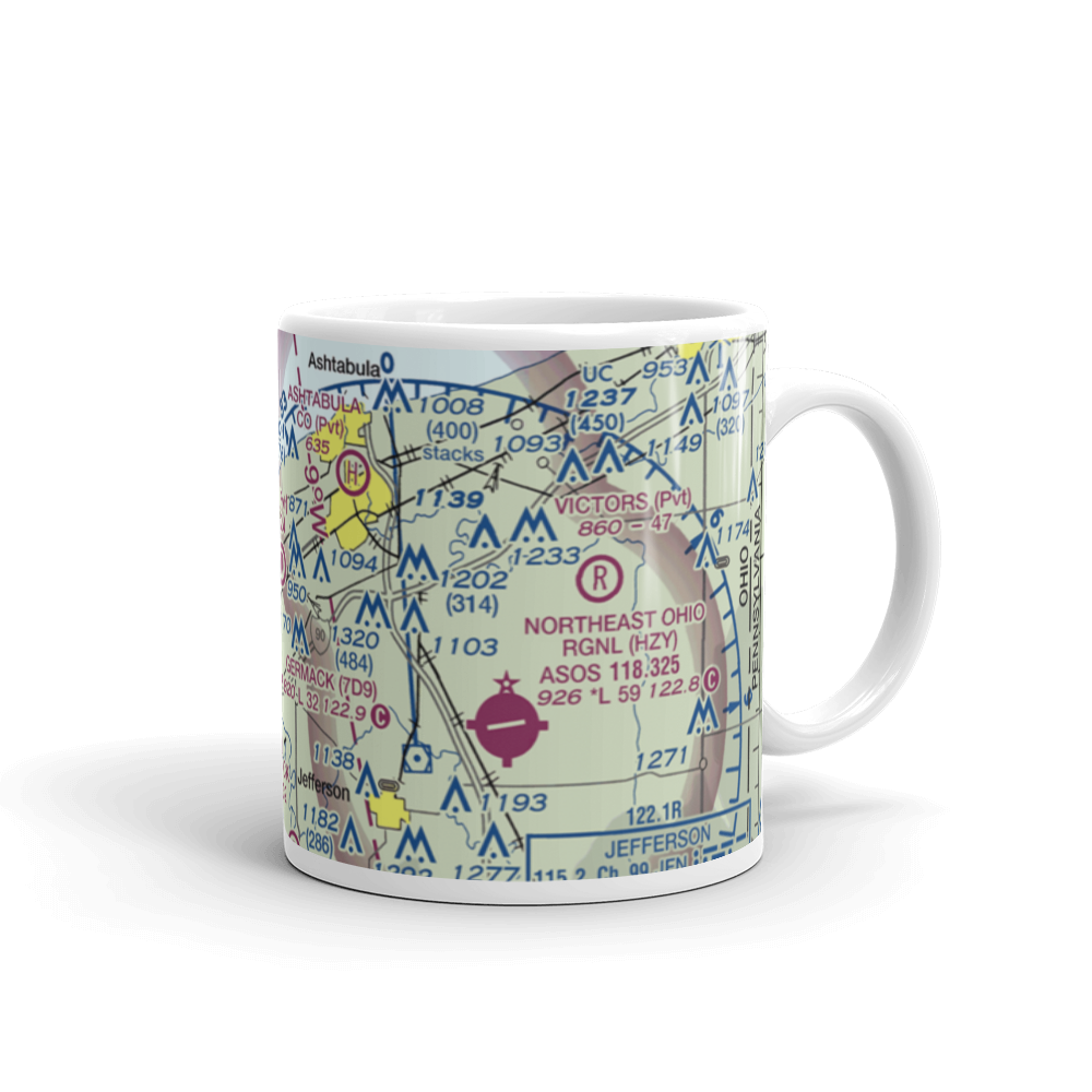 Paine's Airport (98OH) VFR Sectional  Mug 