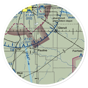 Munsterman Airport (98NE) VFR Sectional Sticker (20 mile)