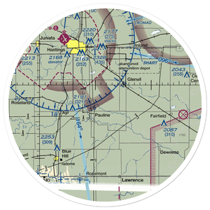 Munsterman Airport (98NE) VFR Sectional Sticker (30 mile)