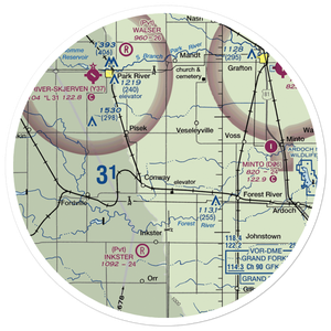 Sobolik Airport (98ND) VFR Sectional Sticker (30 mile)