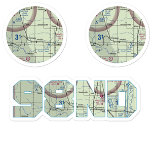 Sobolik Airport (98ND) VFR Sectional Sticker Pack