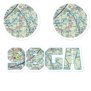 Circle T Airport (98GA) VFR Sectional Sticker Pack