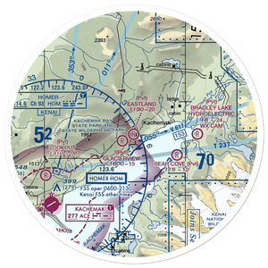 Eastland Airport (98AK) VFR Sectional Sticker (30 mile)