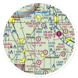 Tilghman Airport (97XS) VFR Sectional Sticker (20 mile)