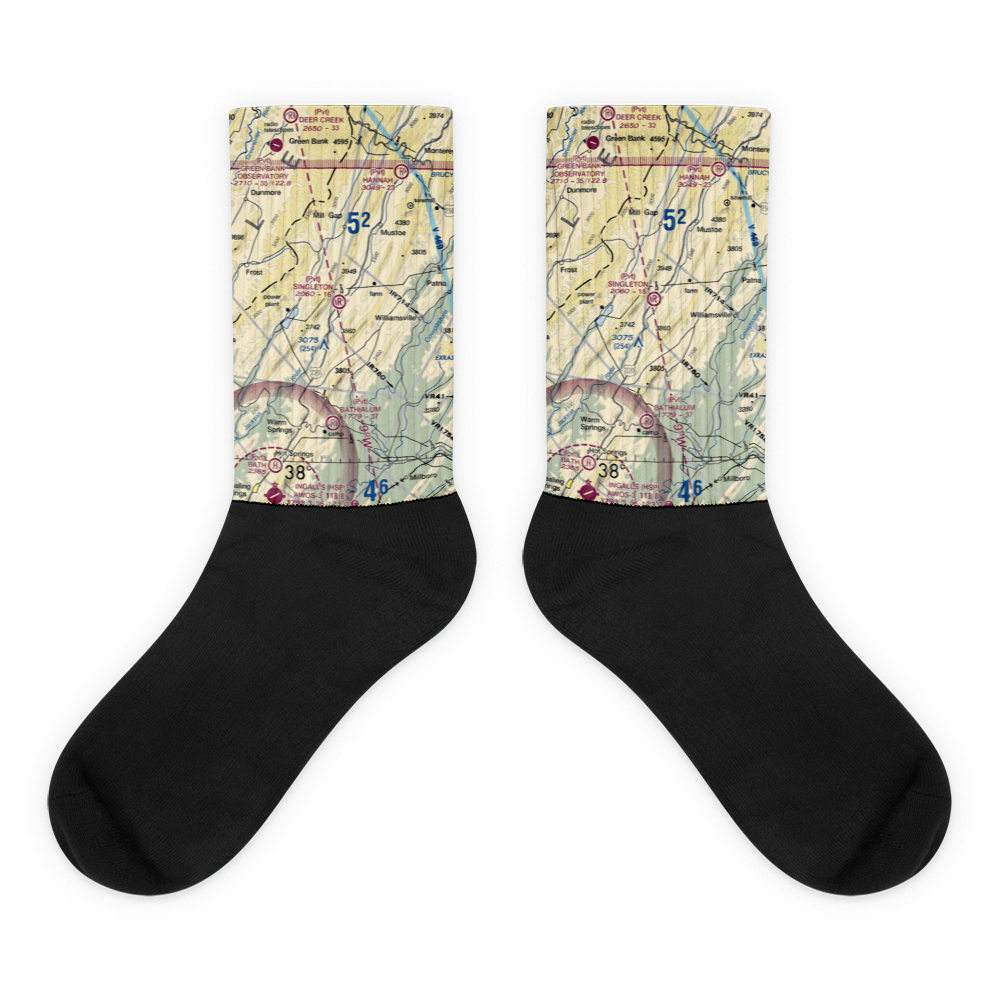 Singleton Airport (97VA) VFR Sectional Socks 