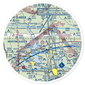 Gdap Air Ranch Airport (97TS) VFR Sectional Sticker (30 mile)