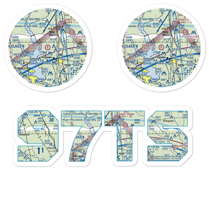 Gdap Air Ranch Airport (97TS) VFR Sectional Sticker Pack