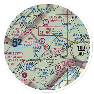 Kite Field (97TN) VFR Sectional Sticker (20 mile)
