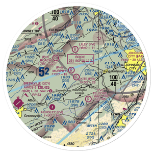 Kite Field (97TN) VFR Sectional Sticker (30 mile)