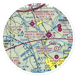 Gold Mine Field (97PN) VFR Sectional Sticker (20 mile)