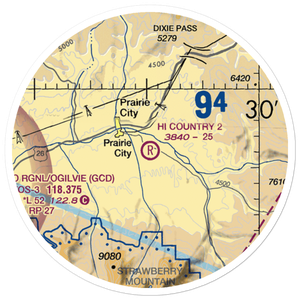 Hi Country No 2 Airport (97OR) VFR Sectional Sticker (20 mile)