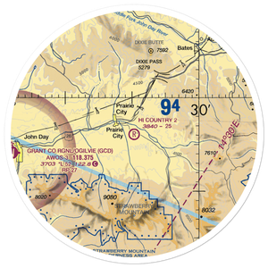 Hi Country No 2 Airport (97OR) VFR Sectional Sticker (30 mile)
