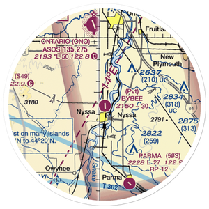 Bybee Field (97OG) VFR Sectional Sticker (20 mile)