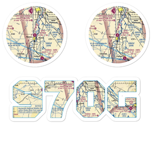 Bybee Field (97OG) VFR Sectional Sticker Pack