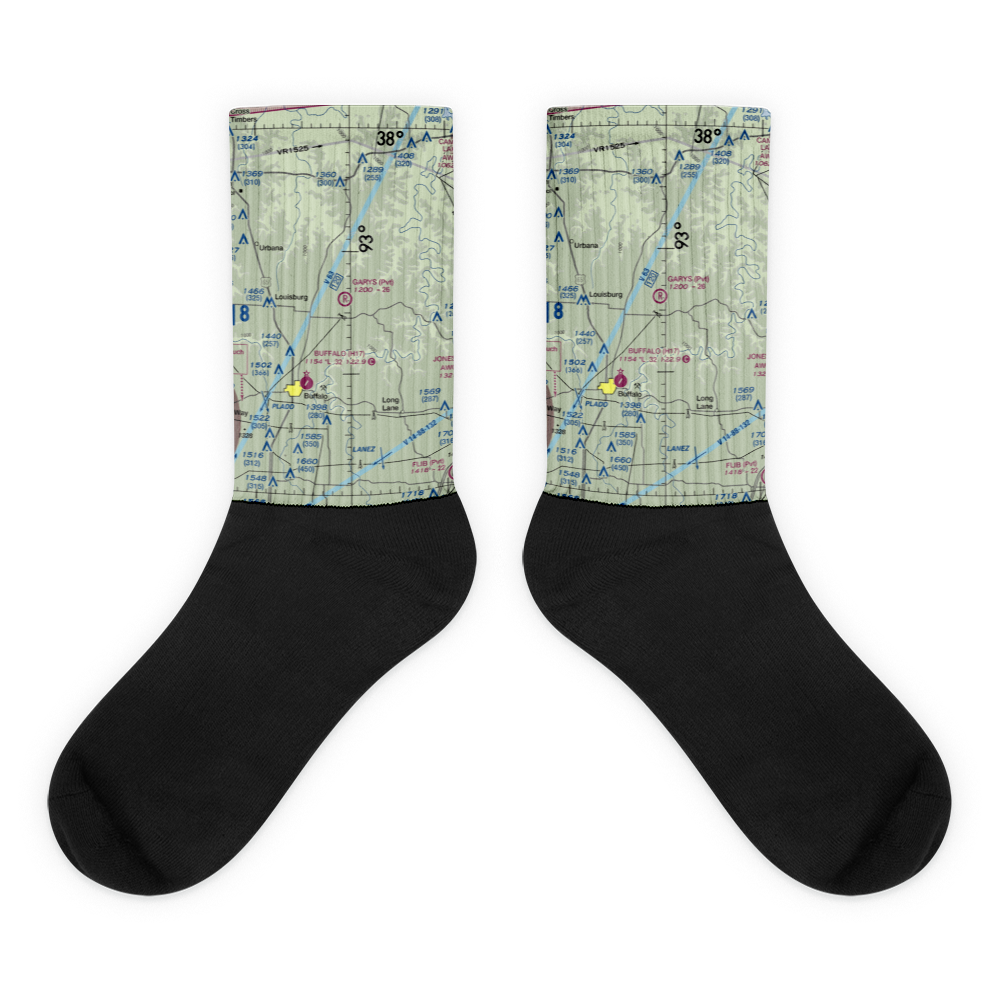 Gary's Airport (97MO) VFR Sectional Socks 
