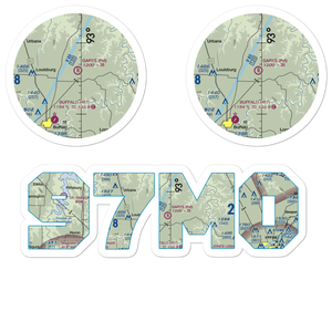 Gary's Airport (97MO) VFR Sectional Sticker Pack