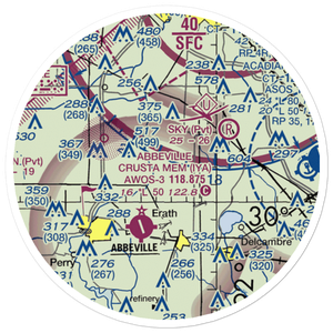 Greene Air Park (97LA) VFR Sectional Sticker (20 mile)