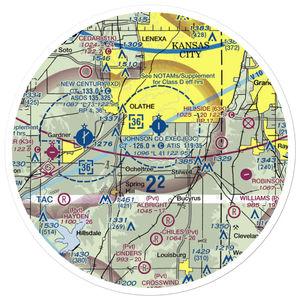 Clear View Farm Airport (97KS) VFR Sectional Sticker (30 mile)