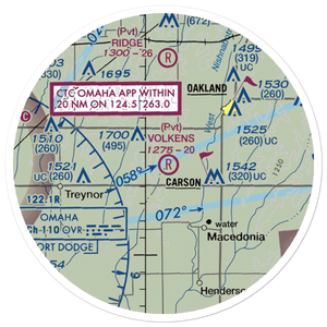 Volkens Field (97IA) VFR Sectional Sticker (20 mile)