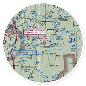 Volkens Field (97IA) VFR Sectional Sticker (30 mile)