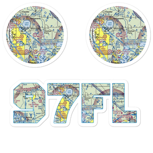Love Field (97FL) VFR Sectional Sticker Pack