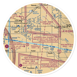 Peakview Airport (97CO) VFR Sectional Sticker (30 mile)