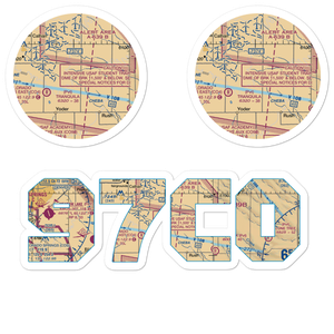 Peakview Airport (97CO) VFR Sectional Sticker Pack