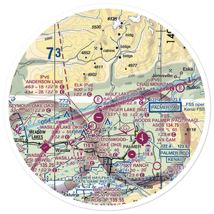 High Ridge Association Airport (97AK) VFR Sectional Sticker (30 mile)