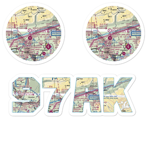 High Ridge Association Airport (97AK) VFR Sectional Sticker Pack