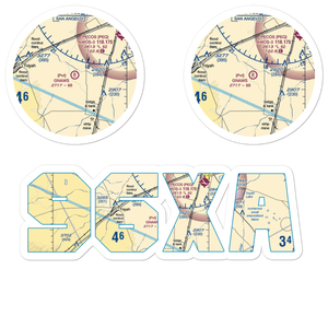 Gnaws Farm Airport (96XA) VFR Sectional Sticker Pack