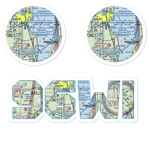 Vette/Blust Seaplane Base (96WI) VFR Sectional Sticker Pack