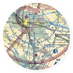 Beiter Airport (96VE) VFR Sectional Sticker (30 mile)