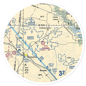 Bodine Airport (96TE) VFR Sectional Sticker (30 mile)