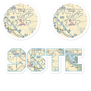 Bodine Airport (96TE) VFR Sectional Sticker Pack