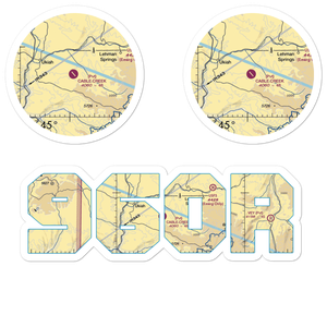 Cable Creek Ranch Airport (96OR) VFR Sectional Sticker Pack