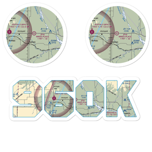 Mike's Place Airport (96OK) VFR Sectional Sticker Pack