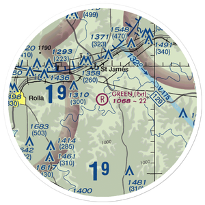 Green Airfield (96MU) VFR Sectional Sticker (20 mile)