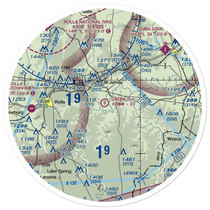 Green Airfield (96MU) VFR Sectional Sticker (30 mile)