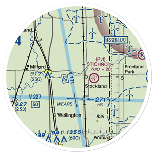 Wichman Airport (96LL) VFR Sectional Sticker (20 mile)