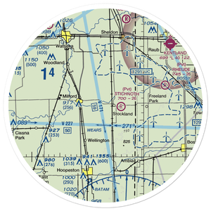 Wichman Airport (96LL) VFR Sectional Sticker (30 mile)