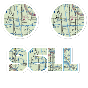 Wichman Airport (96LL) VFR Sectional Sticker Pack