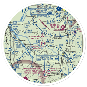 A & L Airport (96KY) VFR Sectional Sticker (30 mile)