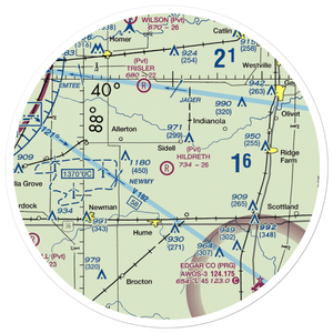 Hildreth Air Park (96IS) VFR Sectional Sticker (30 mile)